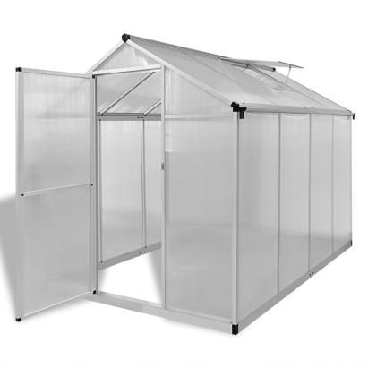 Seră din aluminiu ranforsat cu cadru la bază, 4,6 m² GartenMobel Dekor