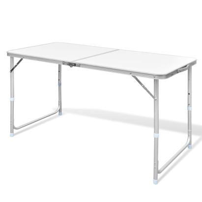 Masă camping din aluminiu reglabilă 120 x 60 cm  GartenMobel Dekor
