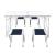 Set camping masă reglabilă și 4 scaune 120 x 60 cm GartenMobel Dekor