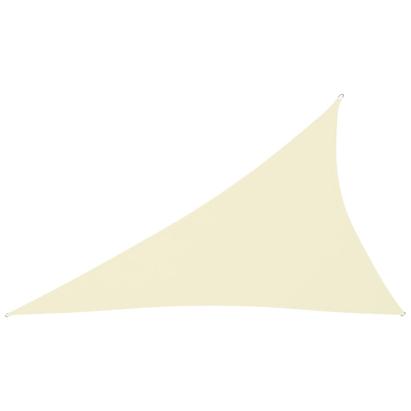 Pânză parasolar, crem, 3x4x5m, țesătură oxford, triunghiular GartenMobel Dekor