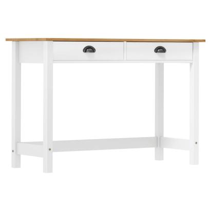 Masă consolă Hill cu 2 sertare, 110x45x74 cm, lemn masiv pin GartenMobel Dekor