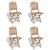 Set mobilier de exterior pliabil, 5 piese, bambus GartenMobel Dekor
