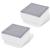 2 Spoturi LED încastrabile în sol 100 x 100 x 68 mm GartenMobel Dekor