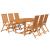 Set mobilier de exterior, 7 piese, lemn masiv de acacia GartenMobel Dekor
