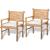 Set mobilier bistro cu perne, 3 piese, bambus GartenMobel Dekor
