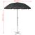 Șezlonguri de plajă cu umbrelă, negru, aluminiu  GartenMobel Dekor