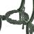 Set mobilier de bistro, 3 piese, verde, aluminiu turnat GartenMobel Dekor