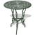 Set mobilier de bistro, 3 piese, verde, aluminiu turnat GartenMobel Dekor