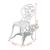 Set mobilier bistro, 3 piese, alb, aluminiu turnat GartenMobel Dekor