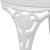 Set mobilier bistro, 3 piese, alb, aluminiu turnat GartenMobel Dekor