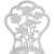 Set mobilier bistro, 3 piese, alb, aluminiu turnat GartenMobel Dekor