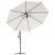 Umbrelă de soare suspendată, 3,5 m, alb nisipiu GartenMobel Dekor