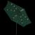 Umbrelă de soare cu LED 3 m, Verde GartenMobel Dekor