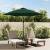 Umbrelă de soare cu LED 3 m, Verde GartenMobel Dekor