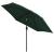 Umbrelă de soare cu LED 3 m, Verde GartenMobel Dekor