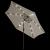 Umbrelă de soare cantilever cu LED 3 m, Alb Nisip GartenMobel Dekor