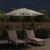 Umbrelă de soare cantilever cu LED 3 m, Alb Nisip GartenMobel Dekor