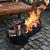 Esschert Design Bol pentru foc înclinat, negru, oțel FF402 GartenMobel Dekor