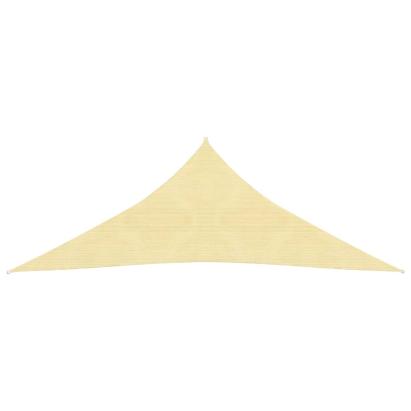 Pânză parasolar din HDPE, triunghiulară 3,6 x 3,6 x 3,6 m, bej GartenMobel Dekor