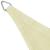 Pânză parasolar, crem, 3,6x3,6x3,6 m, HDPE, triunghiular GartenMobel Dekor