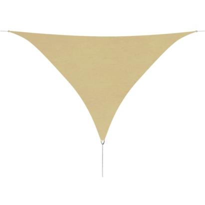 Parasolar din țesătură oxford, triunghiular, 3,6x3,6x3,6 m, bej  GartenMobel Dekor