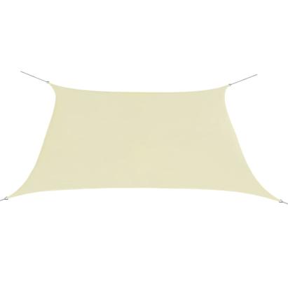 Parasolar din țesătură oxford, pătrat, 3,6 x 3,6 m, crem  GartenMobel Dekor