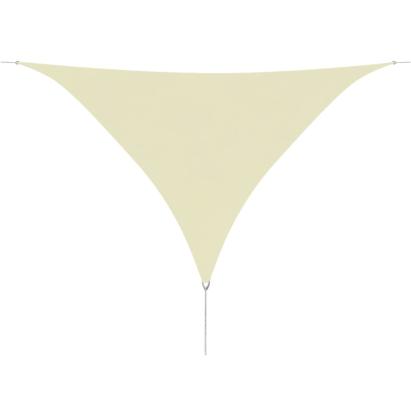 Parasolar din țesătură oxford triunghiular, 3,6x3,6x3,6 m, crem  GartenMobel Dekor