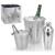 424155 Excellent Houseware 4 Piece Bar Set Stainless Steel  GartenMobel Dekor