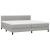 Pat box spring cu saltea, gri deschis, 200x200 cm, textil GartenMobel Dekor
