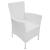 Set mobilier de exterior, 5 piese, alb crem, poliratan GartenMobel Dekor