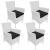 Set mobilier de exterior, 5 piese, alb crem, poliratan GartenMobel Dekor