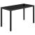 Set mobilier de exterior cu perne, 5 piese, negru, poliratan GartenMobel Dekor