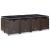 Set mobilier de exterior cu perne, 13 piese, maro, poliratan GartenMobel Dekor