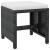 Set mobilier de exterior, 5 piese negru, poliratan, lemn acacia GartenMobel Dekor