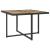 Set mobilier de exterior, 9 piese negru, poliratan, lemn acacia GartenMobel Dekor