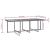 Set mobilier de exterior 13 piese negru, poliratan, lemn acacia GartenMobel Dekor