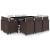Set mobilier de exterior cu perne, 11 piese, maro, poliratan GartenMobel Dekor