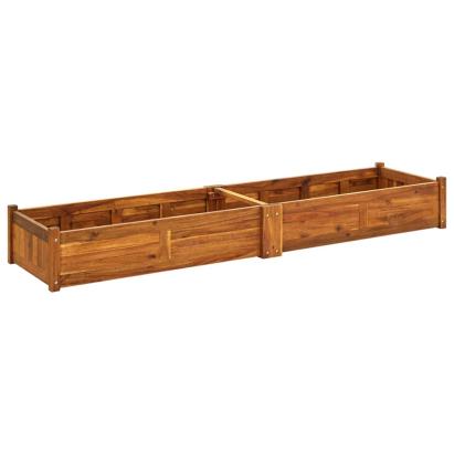 Strat înălțat de grădină, 200x50x25 cm, lemn de acacia GartenMobel Dekor