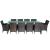 Set mobilier de exterior cu perne, 11 piese, maro, poliratan GartenMobel Dekor