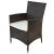 Set mobilier de exterior cu perne, 11 piese, maro, poliratan GartenMobel Dekor