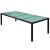 Set mobilier de exterior cu perne, 11 piese, negru, poliratan GartenMobel Dekor