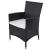 Set mobilier de exterior cu perne, 11 piese, negru, poliratan GartenMobel Dekor