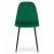 Scaun bucatarie/living, Artool, Como, catifea, metal, verde si negru, 44.5x50.5x87.5 cm GartenVIP DiyLine