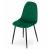 Scaun bucatarie/living, Artool, Como, catifea, metal, verde si negru, 44.5x50.5x87.5 cm GartenVIP DiyLine