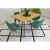 Scaun bucatarie/living, Artool, Nest, catifea, metal, verde si auriu, 47x53x73 cm GartenVIP DiyLine