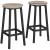 Set 2 scaune de bucatarie/bar, Artool, pal si otel, gri rustic, negru, 32x65 cm GartenVIP DiyLine