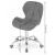 Scaun de birou, Artool, Avola, rotativ, piele ecologica, alb, 53.5x55.5x73.5-84.5 cm GartenVIP DiyLine
