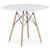 Masa stil scandinav, Artool, rotund, MDF si lemn, alb, 100x72 cm GartenVIP DiyLine