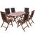 Set mobilier de exterior cu perne 9 piese, lemn masiv de acacia GartenMobel Dekor