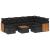 Set canapele de grădină cu perne, 10 piese, negru, poliratan GartenMobel Dekor